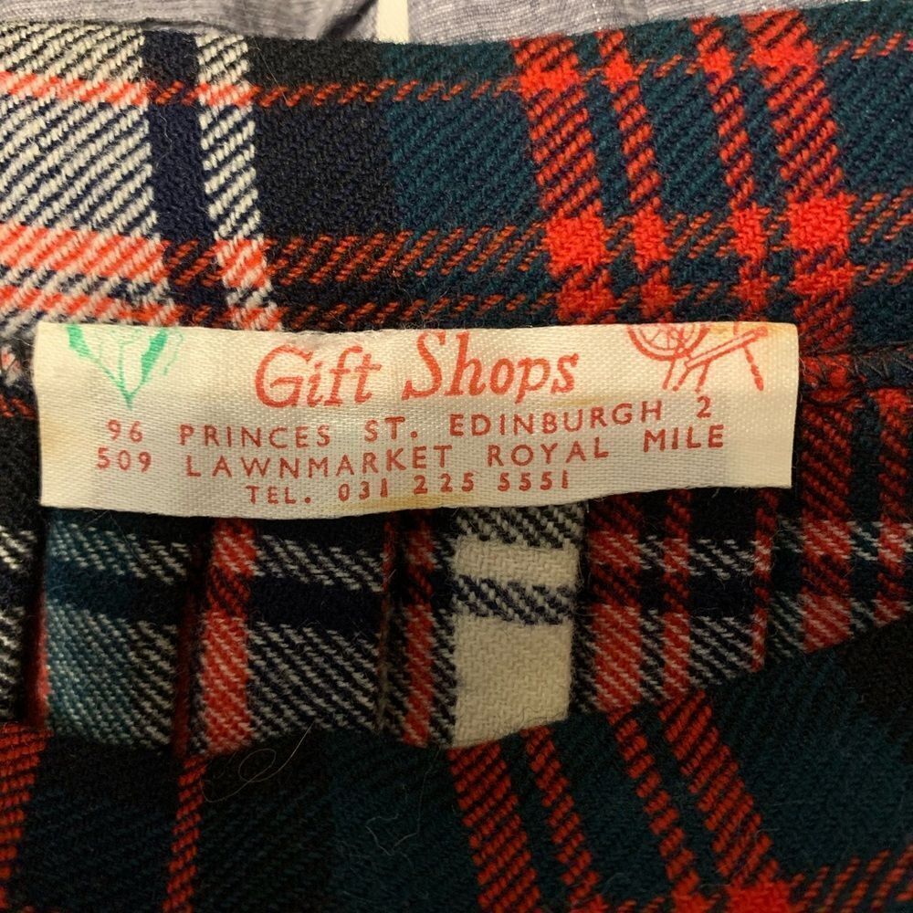 Vintage Red Tartan Plaid maxi wrap skirt size S‎ - Picture 3 of 10